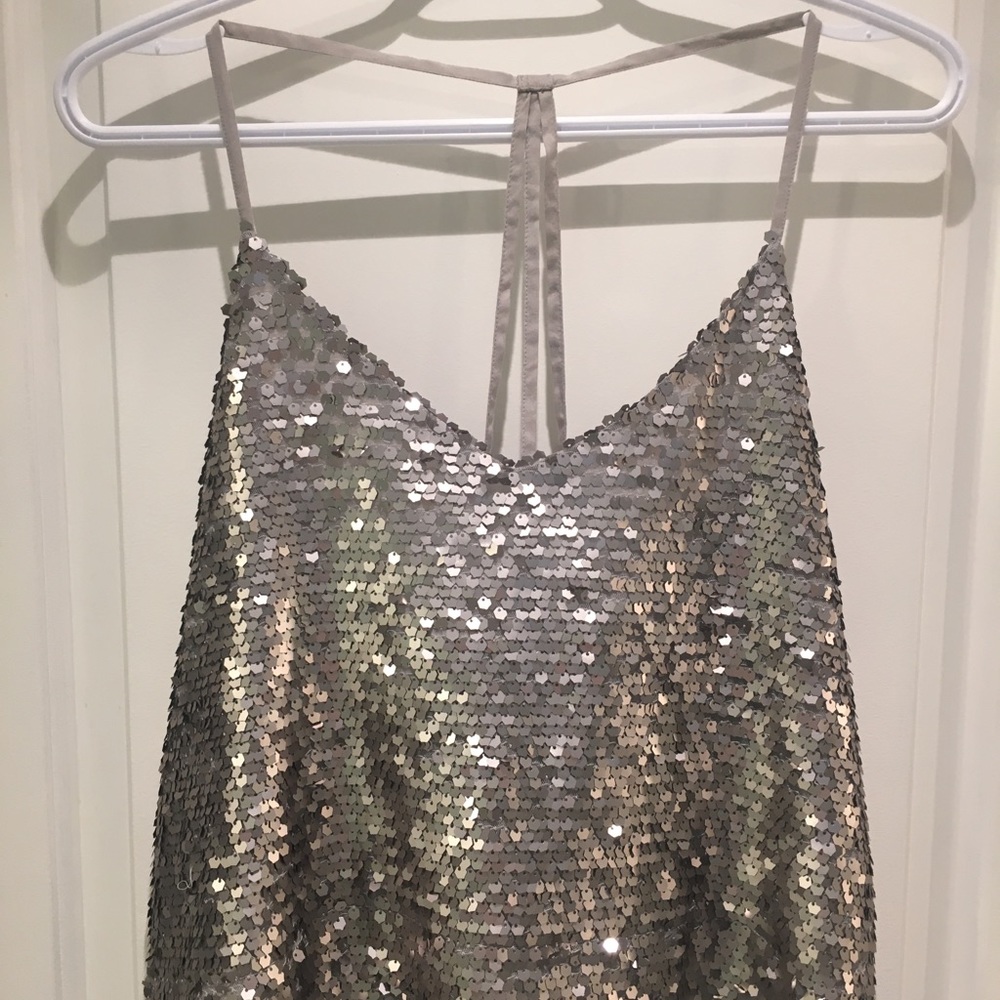 Medium glitter open back hollister shirt